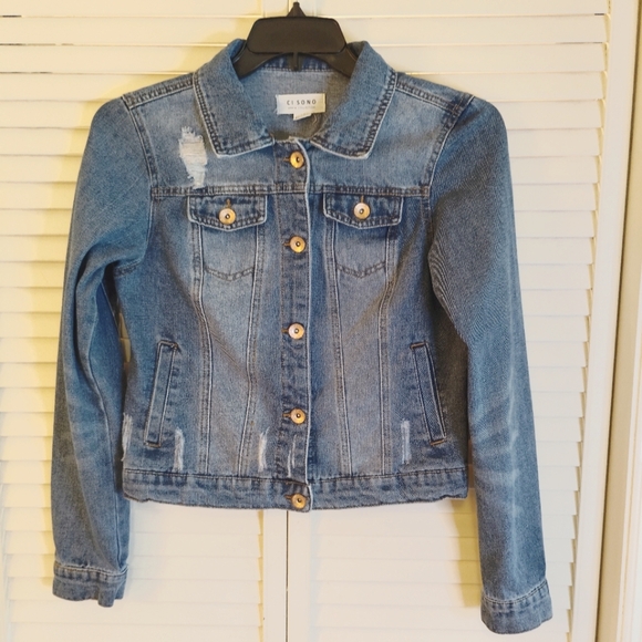 Ci Sono Jackets & Blazers - Ci Sono Blue Classic Jean Jacket